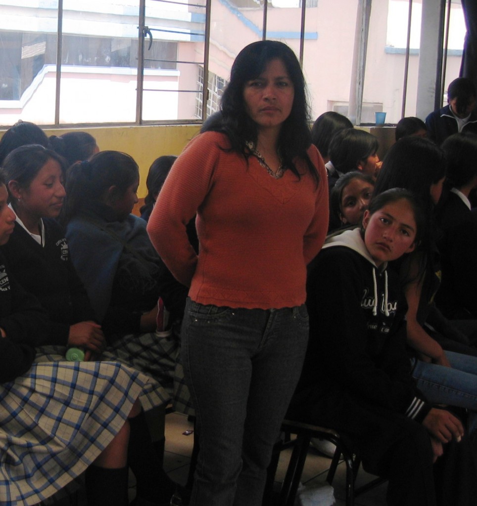 Mariana with a few of her students Mariana with a few of her students